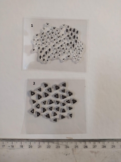 Textura menší - silikonová gelová razítka (1ks)