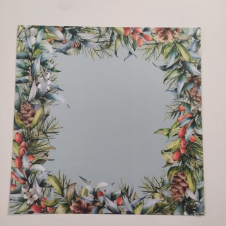 Papír Vánoční bordura 20,4x20,4 cm