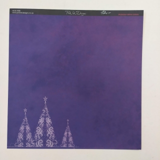Papír Vánoční stromky - 20,4x20,4 cm