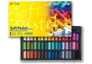 Suchý pastel Mungyo  - soft půlený 48ks