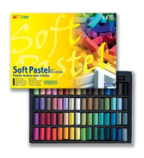 Suchý pastel Mungyo  - soft půlený 64ks