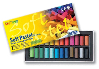 Suchý pastel Mungyo  - soft půlený 24ks