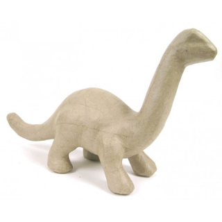 Zvířátko z papíru - dinosaurus s bílým nátěrem