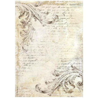 Rýžový papír A4 - text a ornamenty