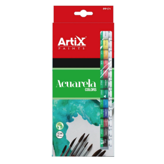 Akvarelové barvy Artix Paints sada (12x12ml)