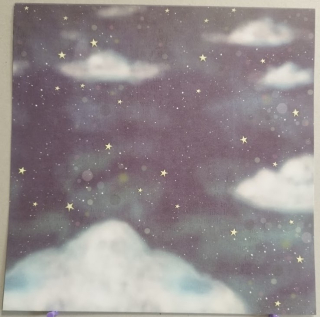 Papír - Noční obloha III- 30,6x30,6 cm