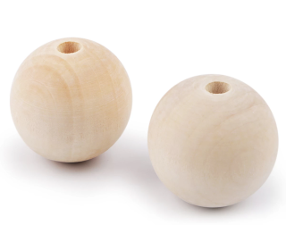 Dřevený korálek průměr 40mm 