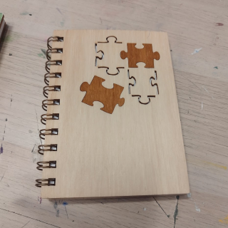 Dřevěný blok - puzzle A6