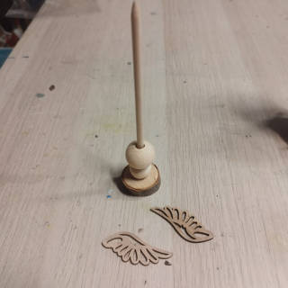 Sada dřevěných komponentů na výrobu stojícího anděla 20cm