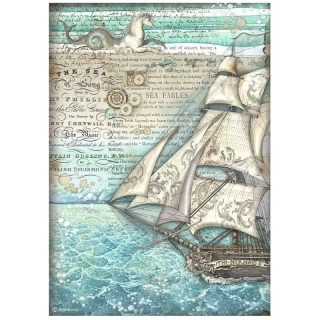 Rýžový papír A4 - Loď sea fables