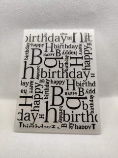 Embosovací kapsa - Happy Birthday
