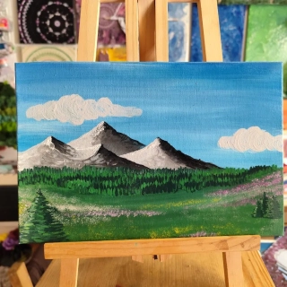 Horská louka III 20x30 cm