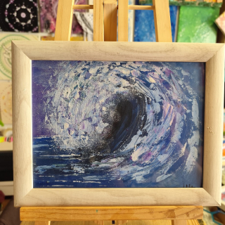 Vlna včetně rámu 20x26,5cm