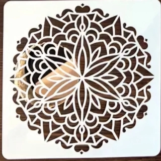 Plastová šablona - mandala