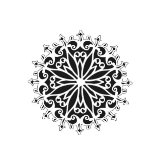 Plastová šablona - mandala
