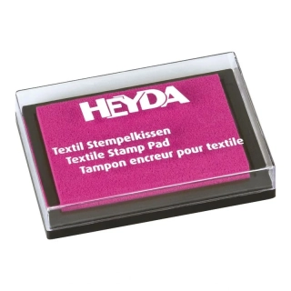 Razítkovací barva na textil Heyda tmavě růžová