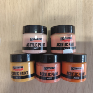 Akrylová barva Pentart 50ml -2- oranžové odstíny