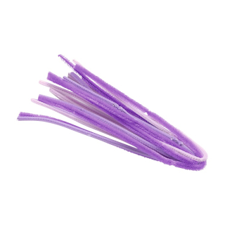 Chlupatý drát 50cm - mix fialová