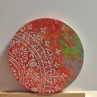 Ornament v pohybu - reliéfní obraz s jemnou strukturou