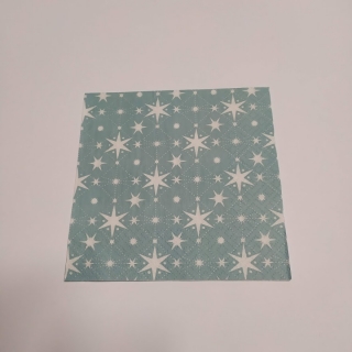Ubrousek 33x33cm - Modrý s hvězdami