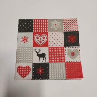 Ubrousek 33x33cm - Čtverce