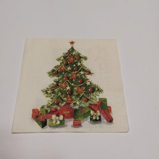 Ubrousek 33x33cm - Vánoční strom