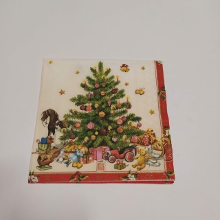 Ubrousek 33x33cm - Vánoční strom 2