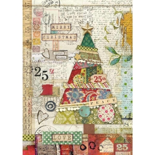 Rýžový papír A4 - Merry Christmas