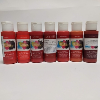 Akrylová barva Artiste 59ml (červené odstíny)