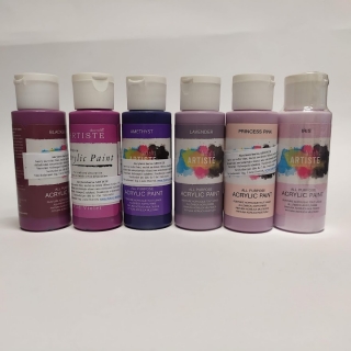 Akrylová barva Artiste 59ml (fialové odstíny)